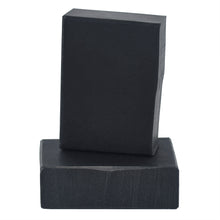 Load image into Gallery viewer, Black activated charcoal artisan soap bar. Handcrafted Natural Man Soap: Steeltoes Soap Supreme bar is formulated of botanical oils, cocoa butter, organic coconut milk and luxurious silk fibers. Top notes of bergamot and base notes of ambergris and sensual musk, this fragrance is reminiscent of a popular designer men's cologne. Skin Joy Soap Murfreesboro Tennessee