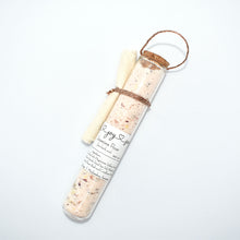 Load image into Gallery viewer, Jasmine Rose Bath Soak is a gentle blend of sea salts, epsom salt and fine fragrance. This classic scent has a companion soap bar that is a customer-favorite; Jasmine Rose is a sweet, floral fragrance with notes of jasmine and rose.