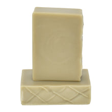 Load image into Gallery viewer, Sea clay green bar soap with textured top. Handcrafted Natural Soap: Rosemary Mint bar is formulated of nourishing botanical oils infused with luxurious silk amino acids and sea clay, scented with an essential oil fragrance oil blend. The fragrance profile is earthy and fresh with clean notes of mint and herbaceous notes of rosemary, compare to Aveda soap. Skin Joy Soap Murfreesboro Tennessee