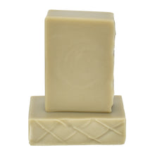 Load image into Gallery viewer, Sea clay green bar soap with textured top. Handcrafted Natural Soap: Rosemary Mint bar is formulated of nourishing botanical oils infused with luxurious silk amino acids and sea clay, scented with an essential oil fragrance oil blend.  The fragrance profile is earthy and fresh with clean notes of mint and herbaceous notes of rosemary, compare to Aveda soap.  Skin Joy Soap Murfreesboro Tennessee
